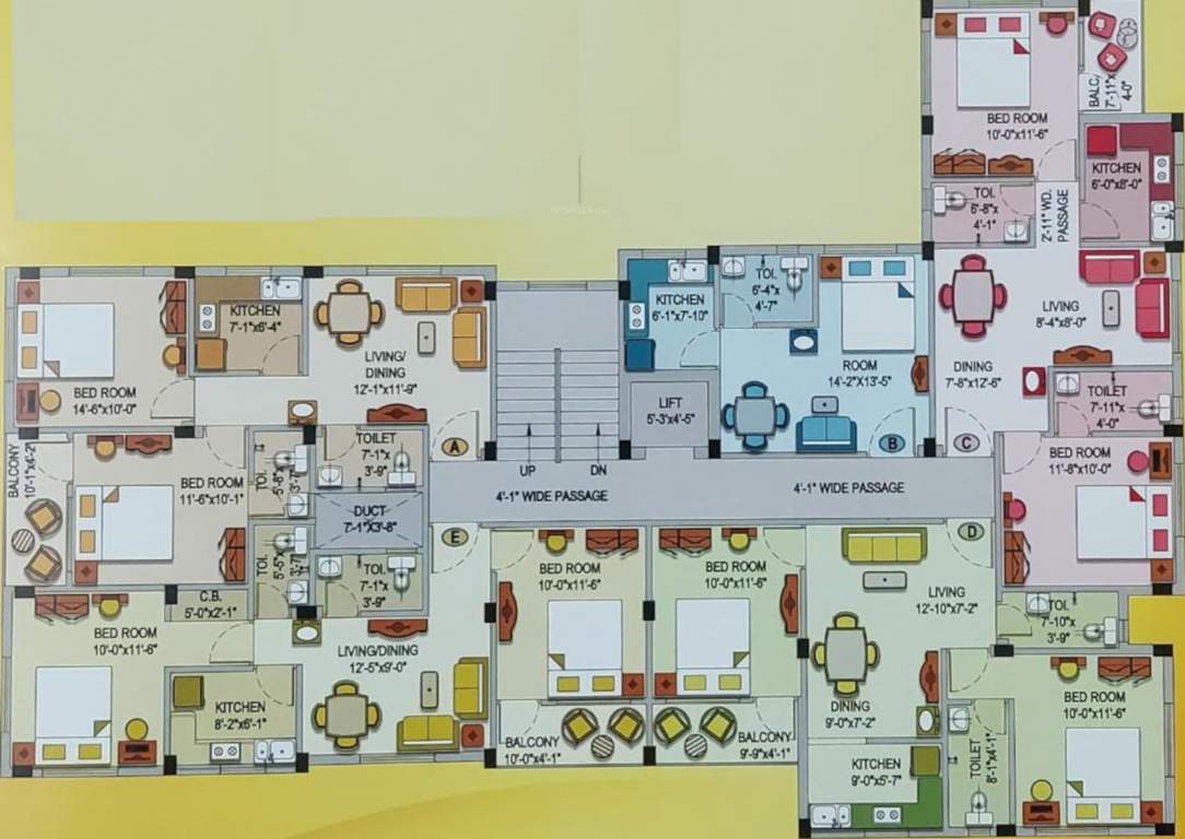  sarathi apartment Sarathi Apartment Cluster Plan From 1st To 3rd Floor