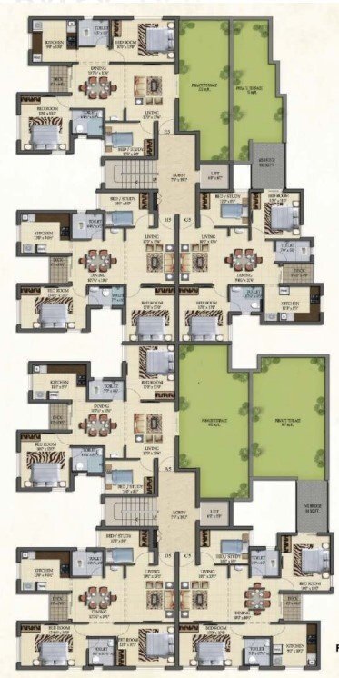  queens park Balsa Cluster Plan for 5th Floor
