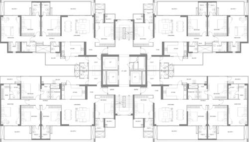 Plumeria Tower 10 Cluster Plan From 4th To 32th Floor woods-phase-3 Plumeria Tower 10 Cluster Plan From 4th To 32th Floor