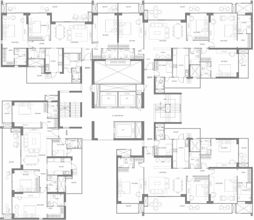  woods phase 3 Regia Tower 9 Cluster Plan From 2nd To 31th Floor