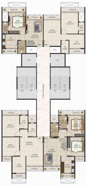  majestic icon Majestic Icon Cluster Plan For 11th Floor