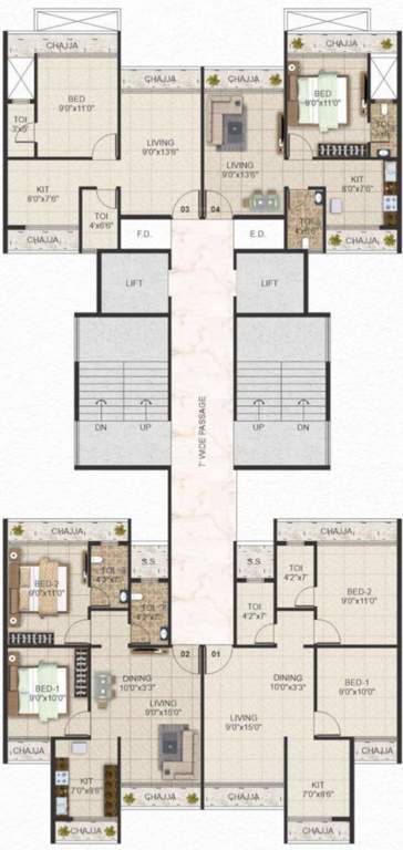  majestic icon Majestic Icon Cluster Plan For 3rd Floor