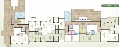  lake-view-heights Lake View Height 2 C Wing And Lake View Height 2 B Wing  Cluster Plan for ground Floor