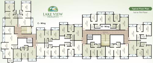  lake-view-heights Lake View Height 2 C Wing And Lake View Height 2 B Wing  Cluster Plan from 1st to 7th Floor