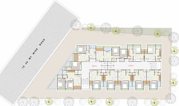  shyamal-parisar A,B Cluster Plan For Typical