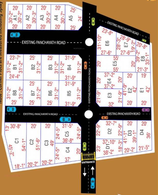  sri krishna garden Layout Plan