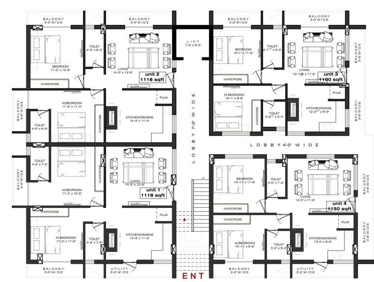 guru krupa nilaya Cluster Plan