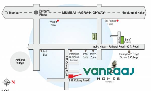  vanraj-homes Location Plan