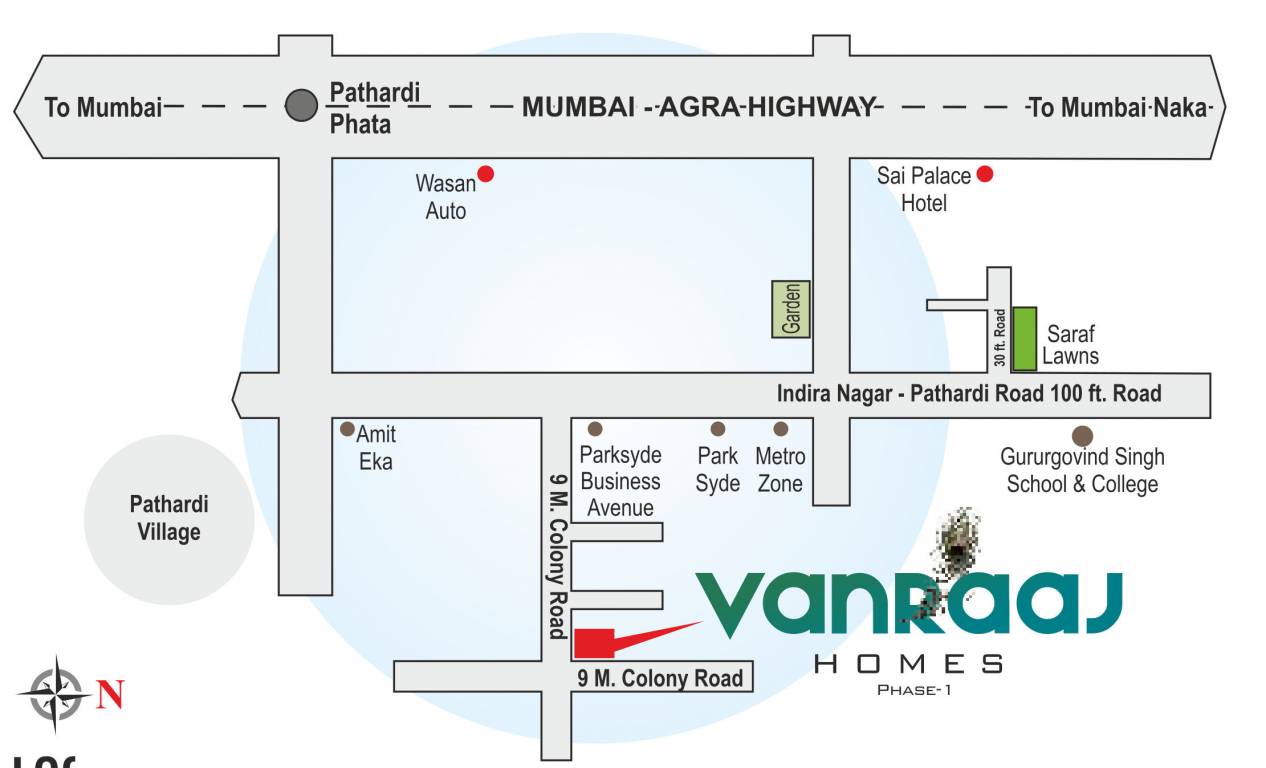 vanraj homes Location Plan