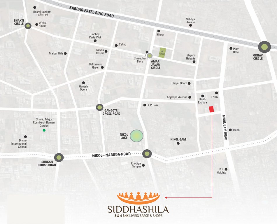  siddhashila Location Plan