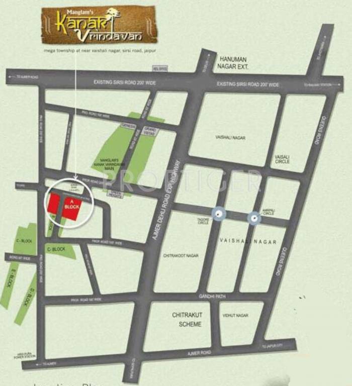  kanak vrindavan prime Location Plan