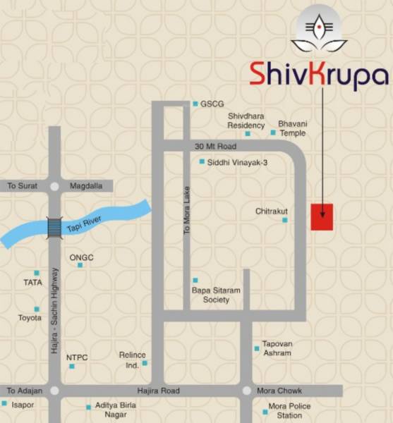 Location Plan shivkrupa-residency Location Plan