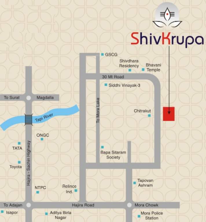  shivkrupa residency Location Plan