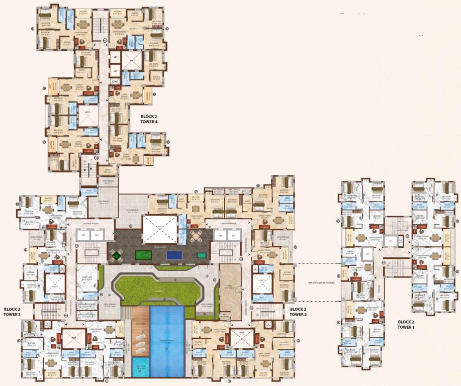  willow estate Block 2 Cluster Plan for 1st Floor
