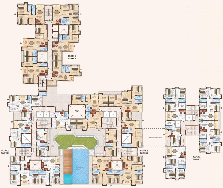  willow estate Block 2 Cluster Plan From 2nd to 5th Floor
