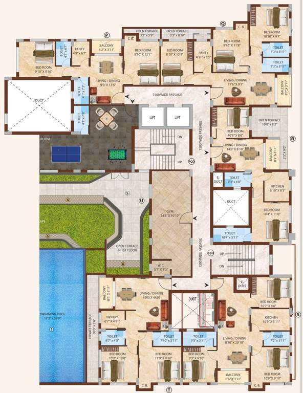  willow estate Block 2 Tower 2 Cluster Plan