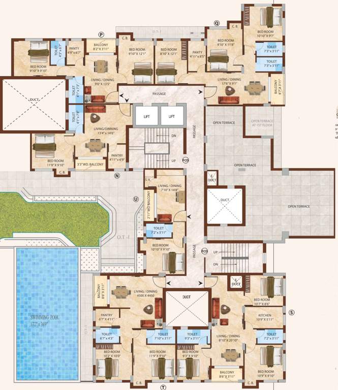  willow estate Block 2 Tower 2 Cluster Plan For 7th Floor