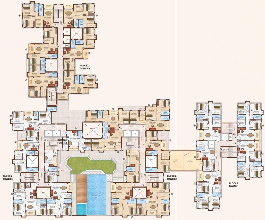  willow estate Block 2 Typical Cluster Plan for 6th Floor