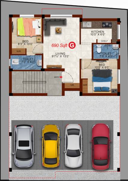  gold Gold Cluster Plan For Ground Floor