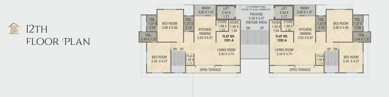 om orison Block A Cluster Plan For 12th Floor