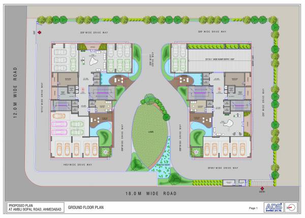  gharana Block A And B Cluster Plan for ground Floor