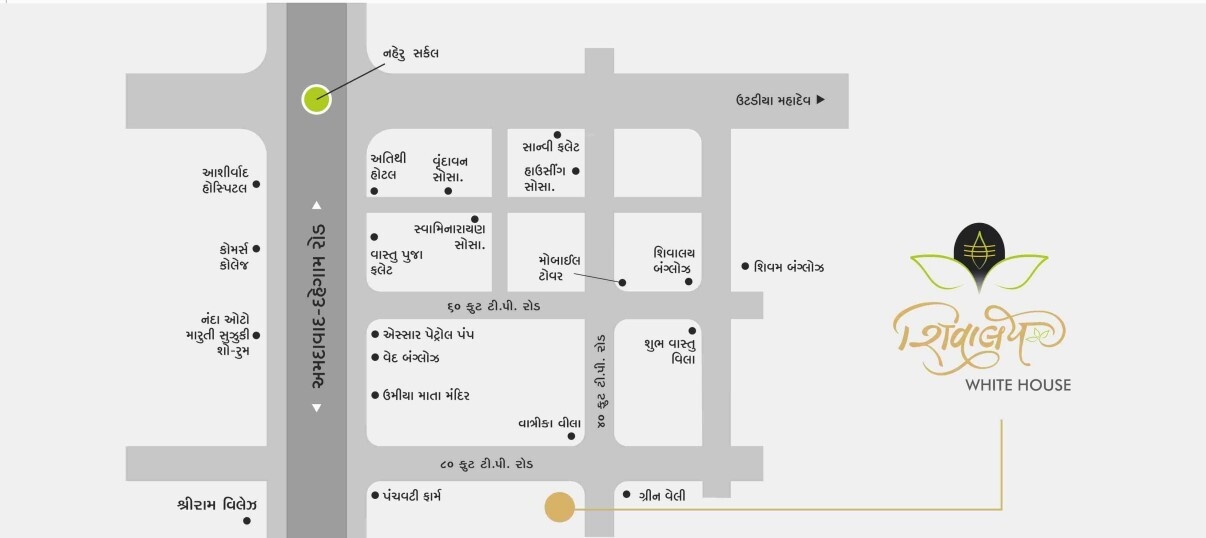  shivalay white house Location Plan