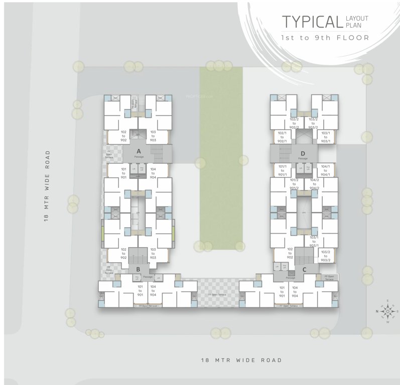  highlife A To D Cluster Plan From 1st To 9th Floor