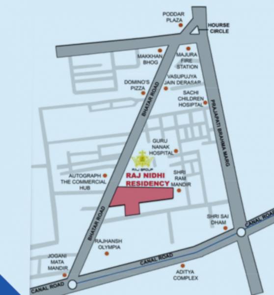 Location Plan nidhi-residency Location Plan