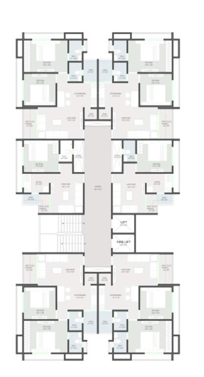  heights Heights Cluster Plan for 7th Floor