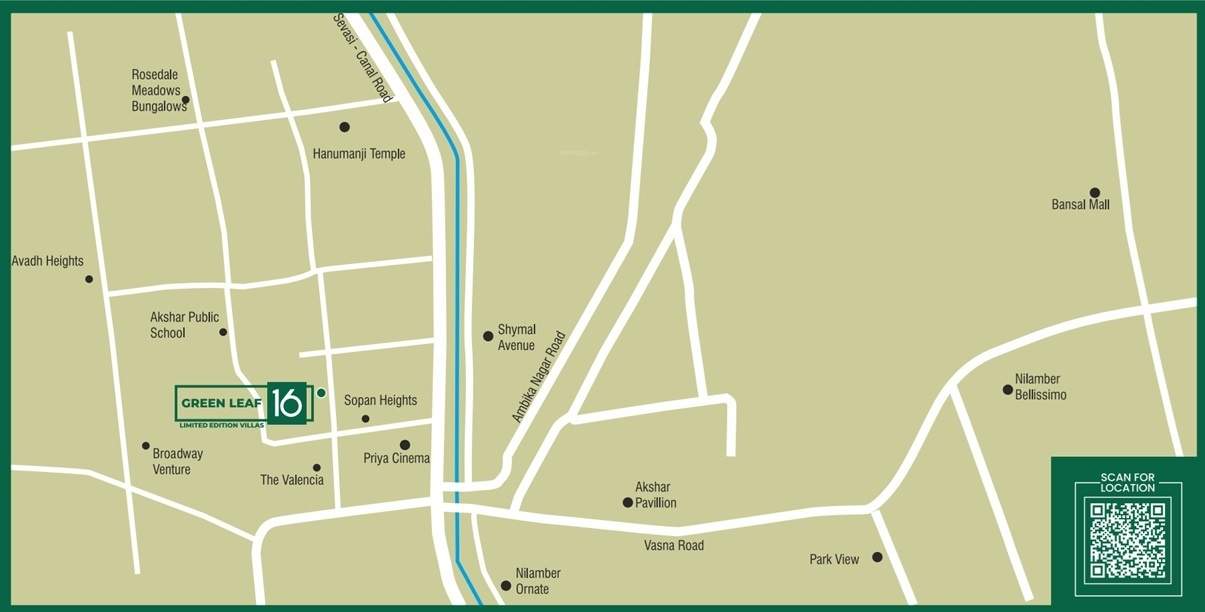  vraj green leaf 16 Location Plan