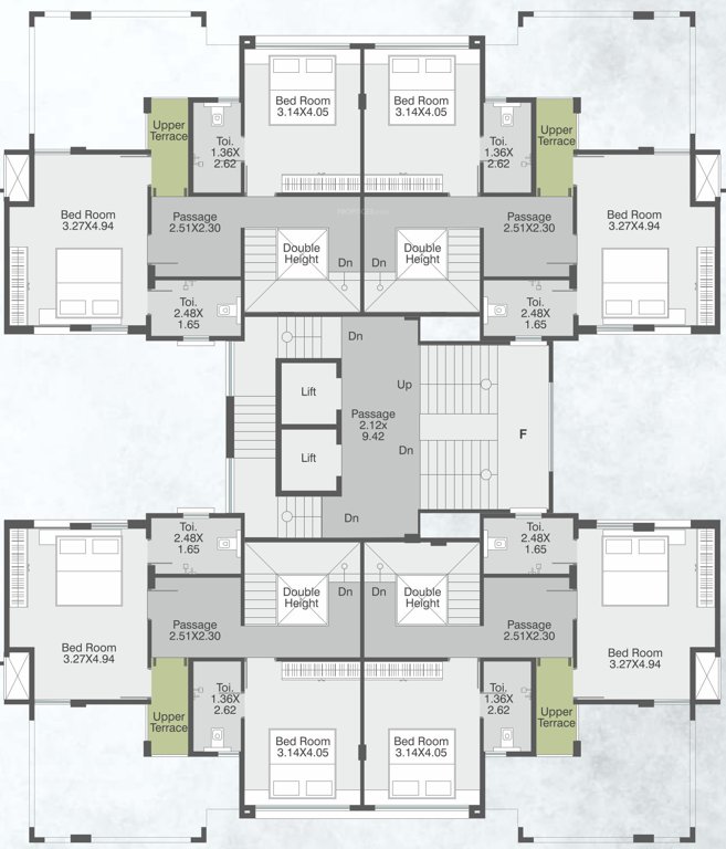 posh pavilion Block F Cluster Plan for 9th Floor