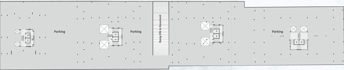 posh pavilion Block H, I, G & F Basement Cluster Plan