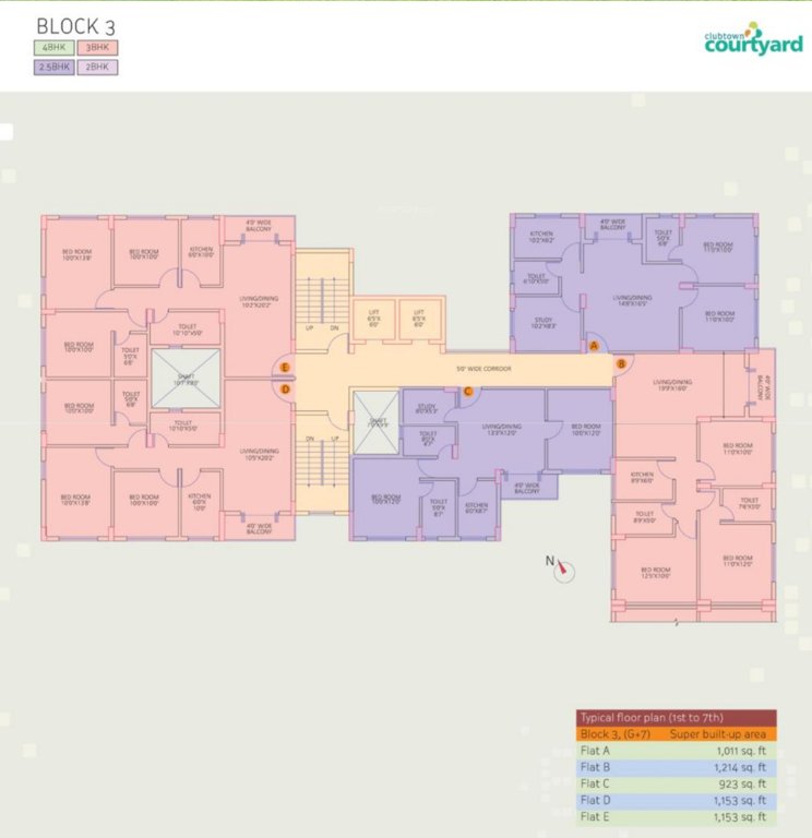  courtyard Cluster Plan