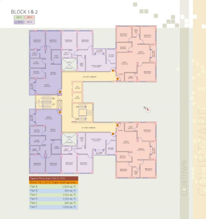  courtyard Cluster Plan