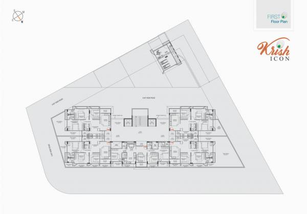  krish-icon Krish Icon Cluster Plan for 1st Floor