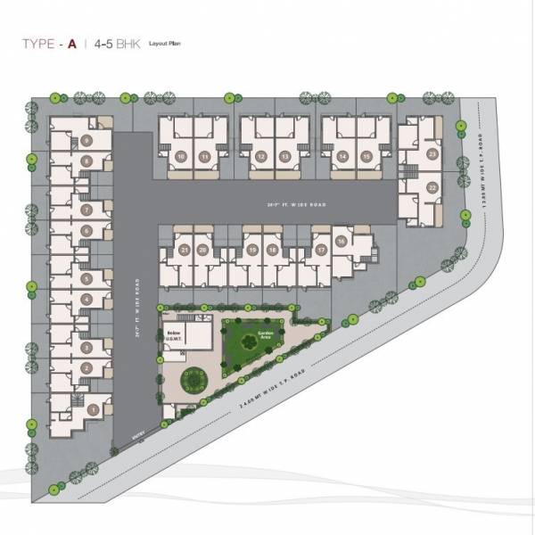  vatrika-villa Cluster Plan
