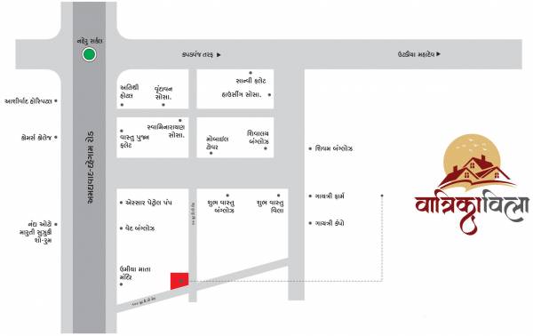  vatrika-villa Location Plan