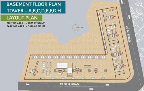  shree-siddheshwar-partheshwar Block A, B, C, D, E, F, G & H Basement Cluster Plan