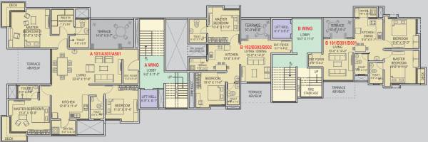  silver-brook-wing-a Silver Brook Wing A 1st, 3rd & 5th Floor Cluster Plan