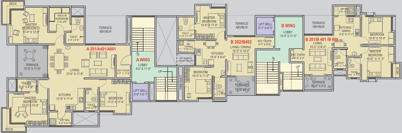 silver brook wing a Silver Brook Wing A 2nd, 4th & 6th Floor Cluster Plan