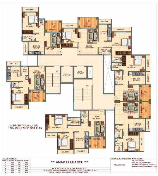  elegance Amar Elegance Cluster Plan