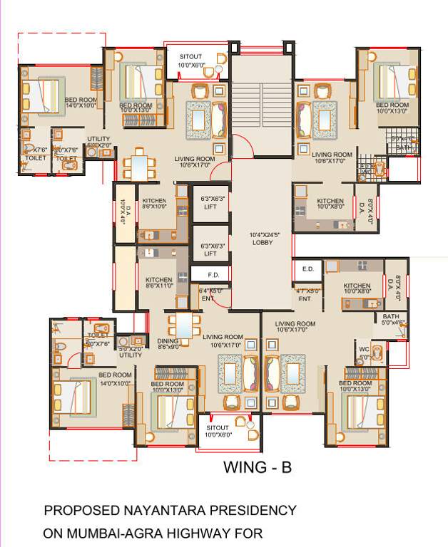  nayantara presidency Cluster Plan
