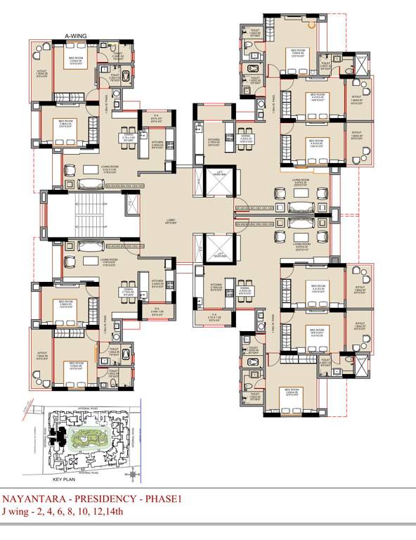 nayantara presidency Cluster Plan