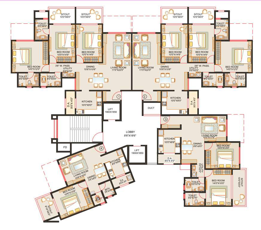  nayantara presidency Cluster Plan