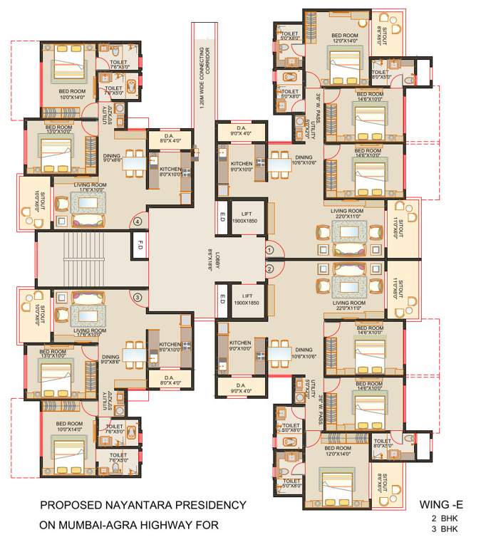  nayantara presidency Cluster Plan