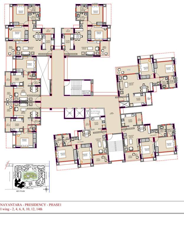  nayantara presidency Cluster Plan