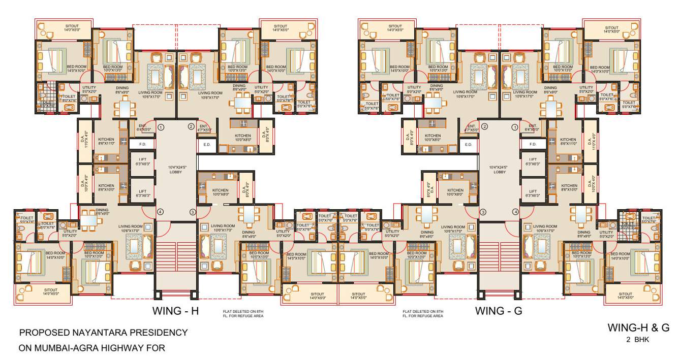  nayantara presidency Cluster Plan