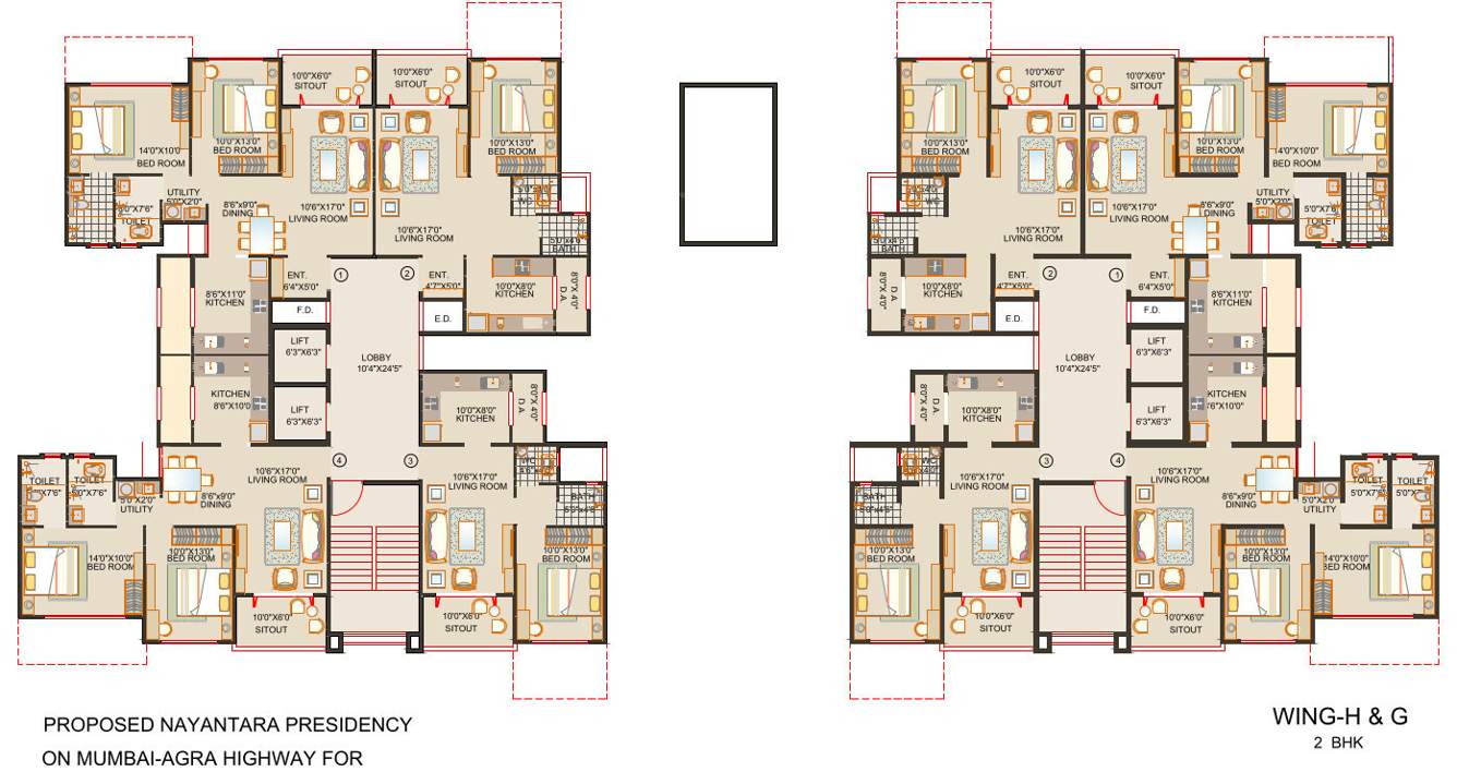  nayantara presidency Cluster Plan