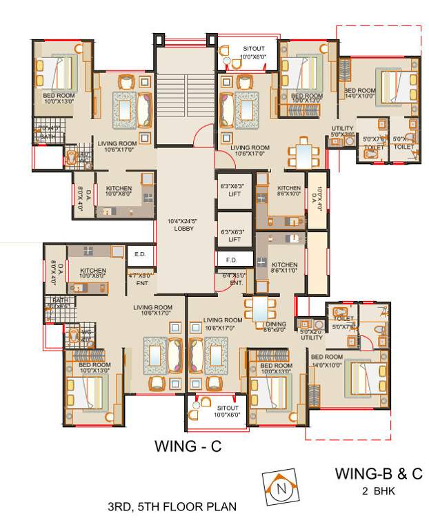  nayantara presidency Cluster Plan