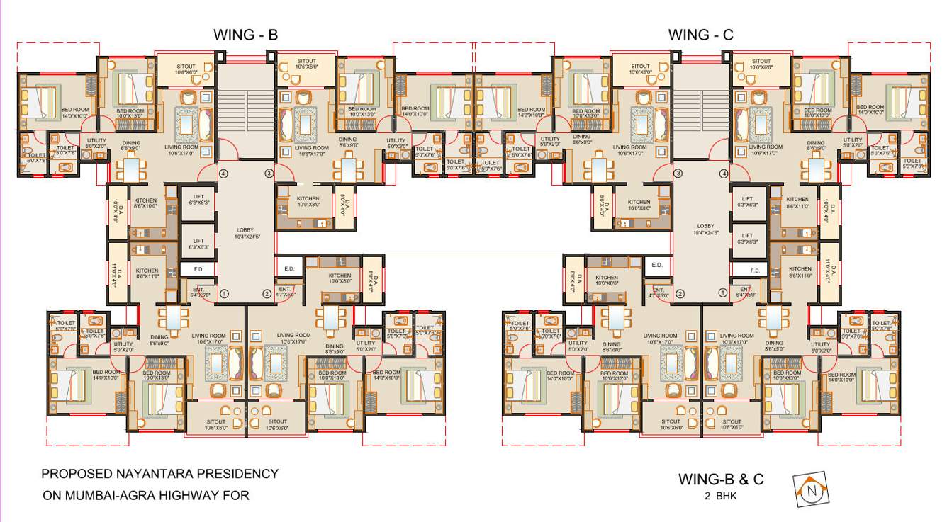  nayantara presidency Cluster Plan